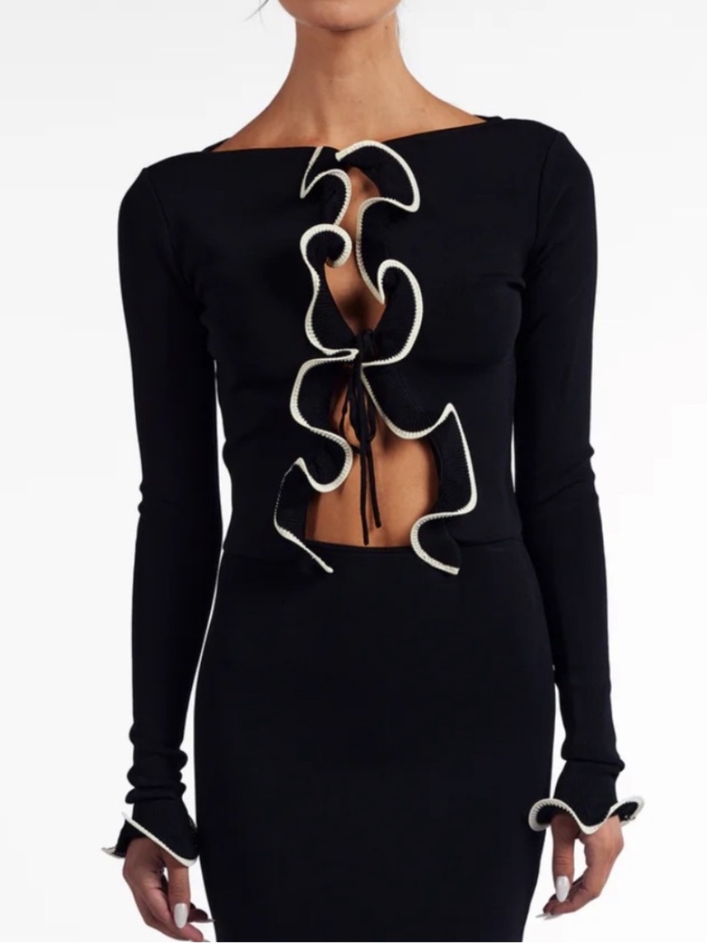 SAME LA Ruffle Cardigan